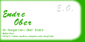 endre ober business card